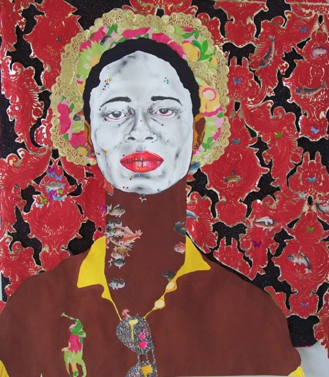 Ebony Patterson, ’Untitled (Red)’, 2009. From the series "Disciplez"